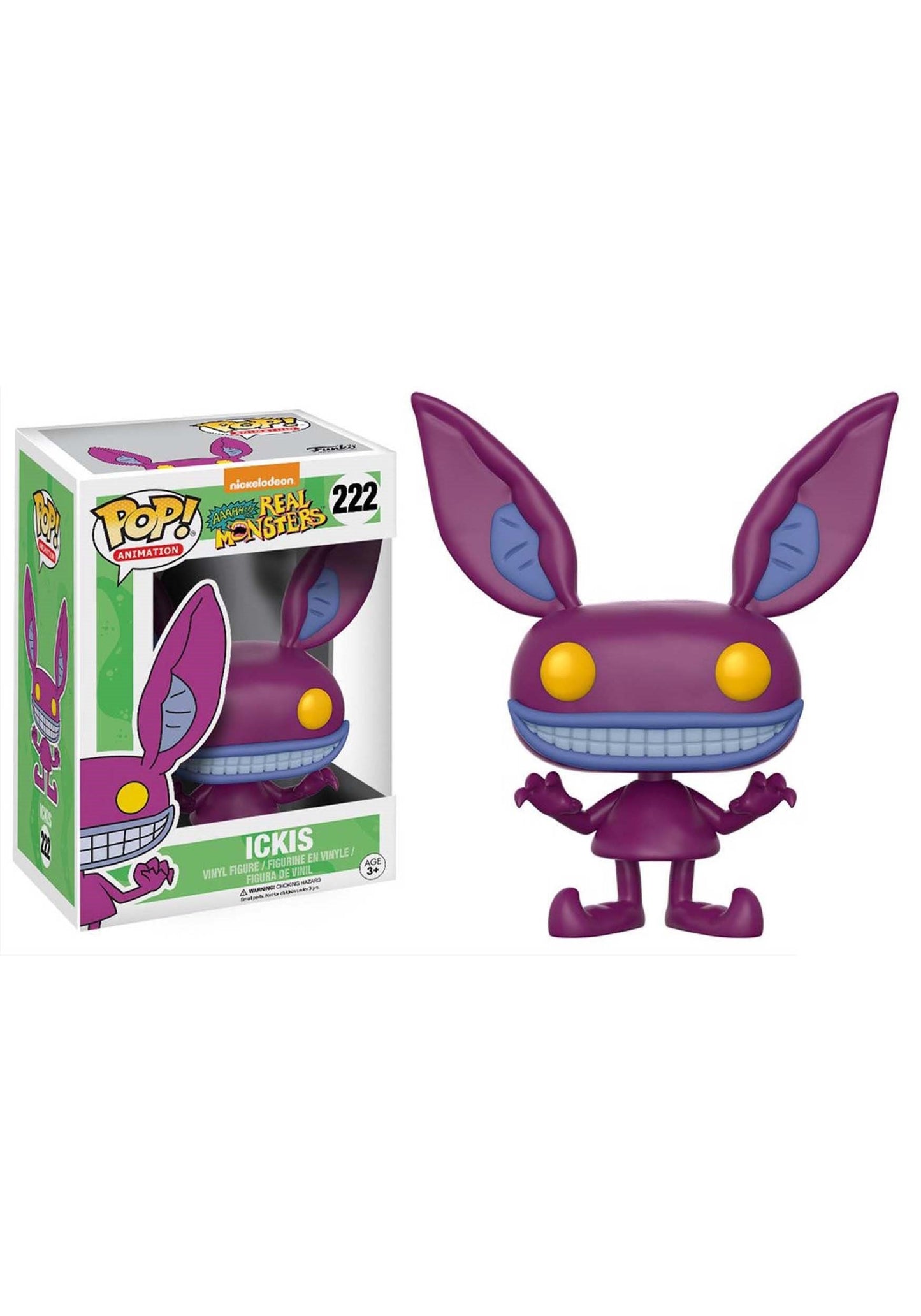 Funko Pop Ickis Action Figure from Ahh! Real Monsters, Vinyl Collectible, Model 13047