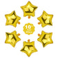 Moukiween Star Balloons,50 Pieces 10 Inch Gold Star-Shape Foil Balloons Mylar Balloons For Party Decorations