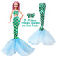 Sparkling Mermaid Doll Clothes Set - 11.5 Inch Doll Fashion Dresses For Girls - 11 Pcs Dolls Swimsuit Mermaid Clothes And Access