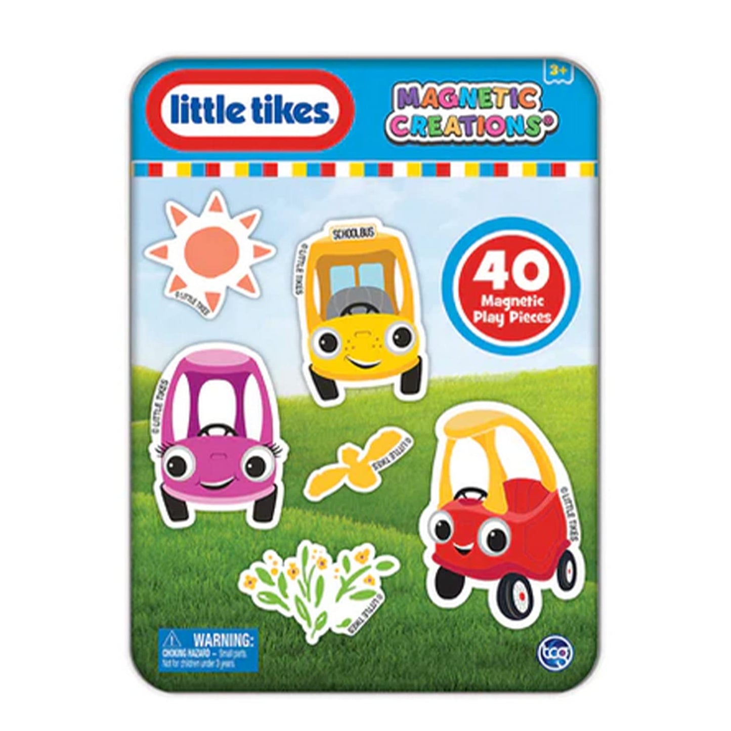 Little Tikes Magnetic Creations Tin Dress Up Play Set - 2 Sheets of Magnets, Medium, Multicolor, Model 23048