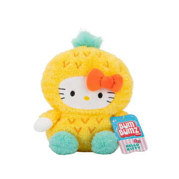 Bumbumz 7.5-Inch Hello Kitty Fruitbumz Plush - Sanrio Hello Kitty Dressed As A Pineapple Collectible Toy - From The Makers Of Or
