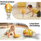 SWTOIPIG Electric Dancing Octopus Toy with Led Light and Music  Kids Electric Crawling Octopus Tummy Time Toys  Rechargeable Interactive Sensory Toy  for Christmas Birthday Gift(Yellow)