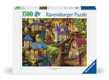 Ravensburger 1500 Piece Jigsaw Puzzle - Twilight in The Treetops, Cardboard, Multi Color, Model 12001009, Made in Germany
