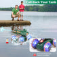 IQBOX Toys for Kids 6-12 Remote Control Car Boat Gifts for Boys 5-7 8 9 10 11 Year Old Amphibious RC Gesture Stunt Water Squirt