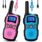 Wishouse Walkie Talkies for Kids, Rechargeable 6000mAh, Long Range, 2 Pack, Pink Blue, Ideal Birthday Gift for Ages 4-8