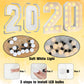 4Ft Light Up Numbers 20 Mosaic Numbers Marquee Frame For 20Th Birthday Party Large Cardboard With Lights Pre-Cut Kit Cut-Out Thick Foam Board Sign Diy Decorations For Anniversary New Year Graduations