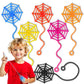 30 Pcs Sticky Spider Web Sticky Hands for Kids Bulk Halloween Party Favors Decorations,Spider Webs for Classroom Prizes,Kids Ha