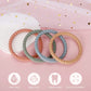 Socub Silicone Baby Teether Toy, 4 Pack Bpa Free Soft Silicone Teether Bracelets For 3+Month Babies, Wearable As Bracelets, Baby