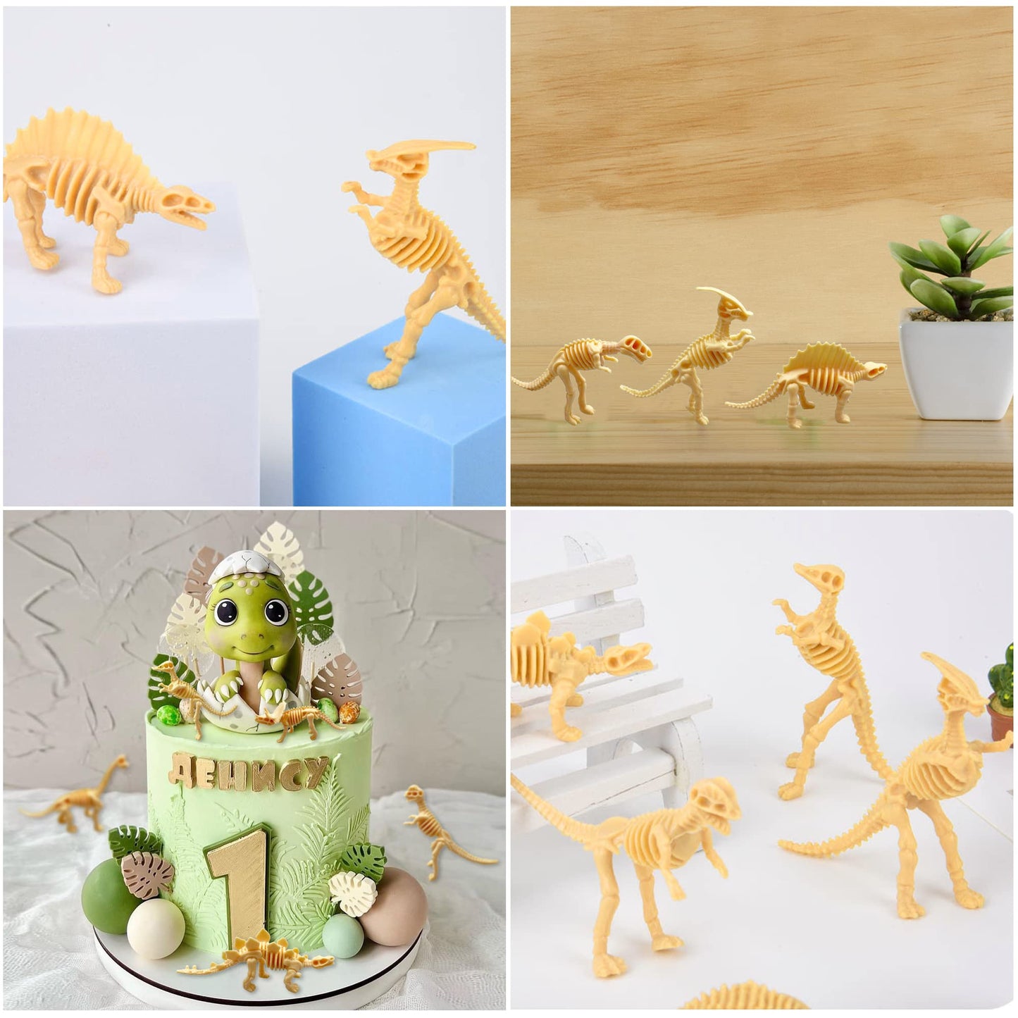 Havagdtm 110Pcs Dinosaur Fossil Skeleton Dinosaur Skeleton Toys Assorted Figures Dino Bones For Birthday Party Science Play Dino Sand Dig Party Favor Decorations 2.5Inch