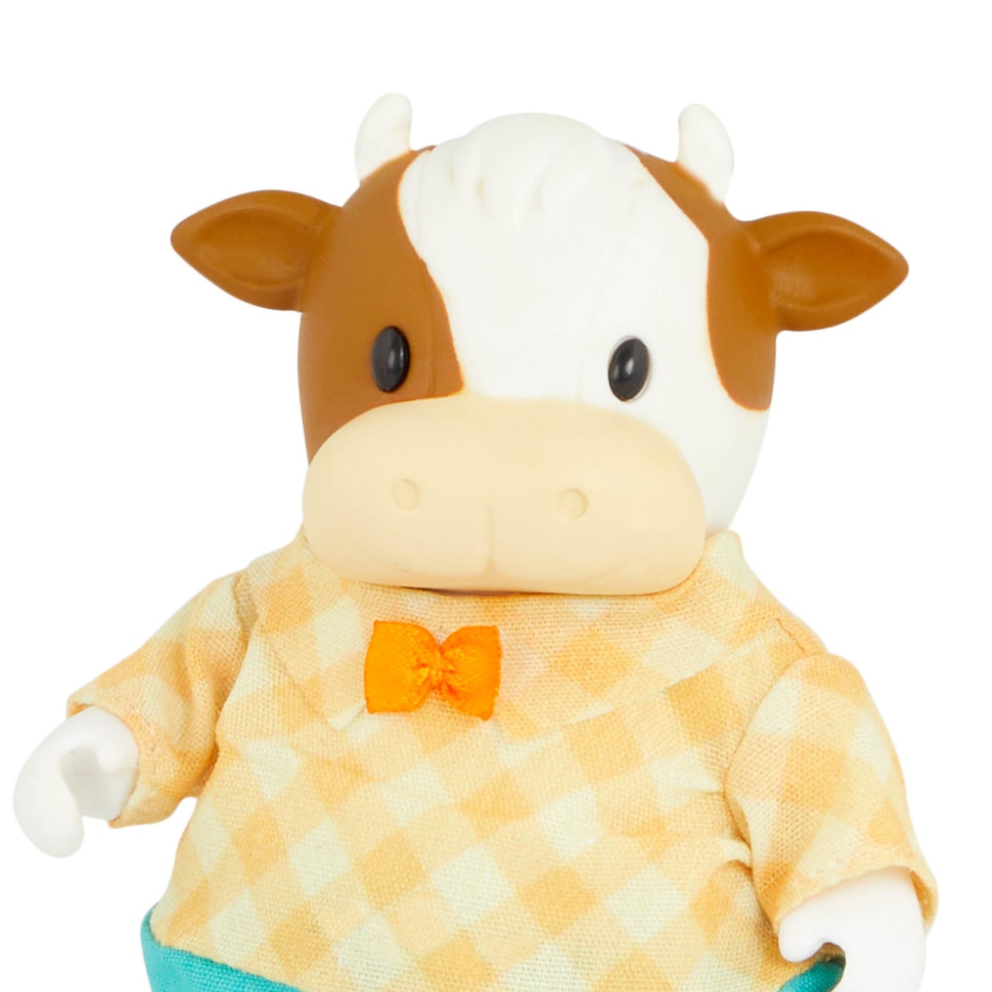 Li'l Woodzeez FitzMoo Cow Family Set of 7 Posable Plastic Figures - Multicolor, Model WZ6837C3Z, Gift Toy for Kids Age 3+