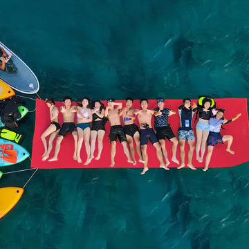 Yaciente 18' Lily Pad Floating Mat, Tear-Resistant Floating Water Mat For Lake, Floating Pads For Recreation Pool, Beach, Ocean,