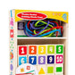 MERISHOPP Wooden String Threading Beads Rainbow Lacing Toy for Toddlers Boys Girls Kids| Handcrafted Toy | Montessori Wooden Toy