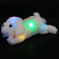 Wewill 18'' Light Up White Puppy Dog Led Stuffed Animal With Colorful Night Light Glow Soft Plush Toy Gifts For Kids On Christmas Birthday