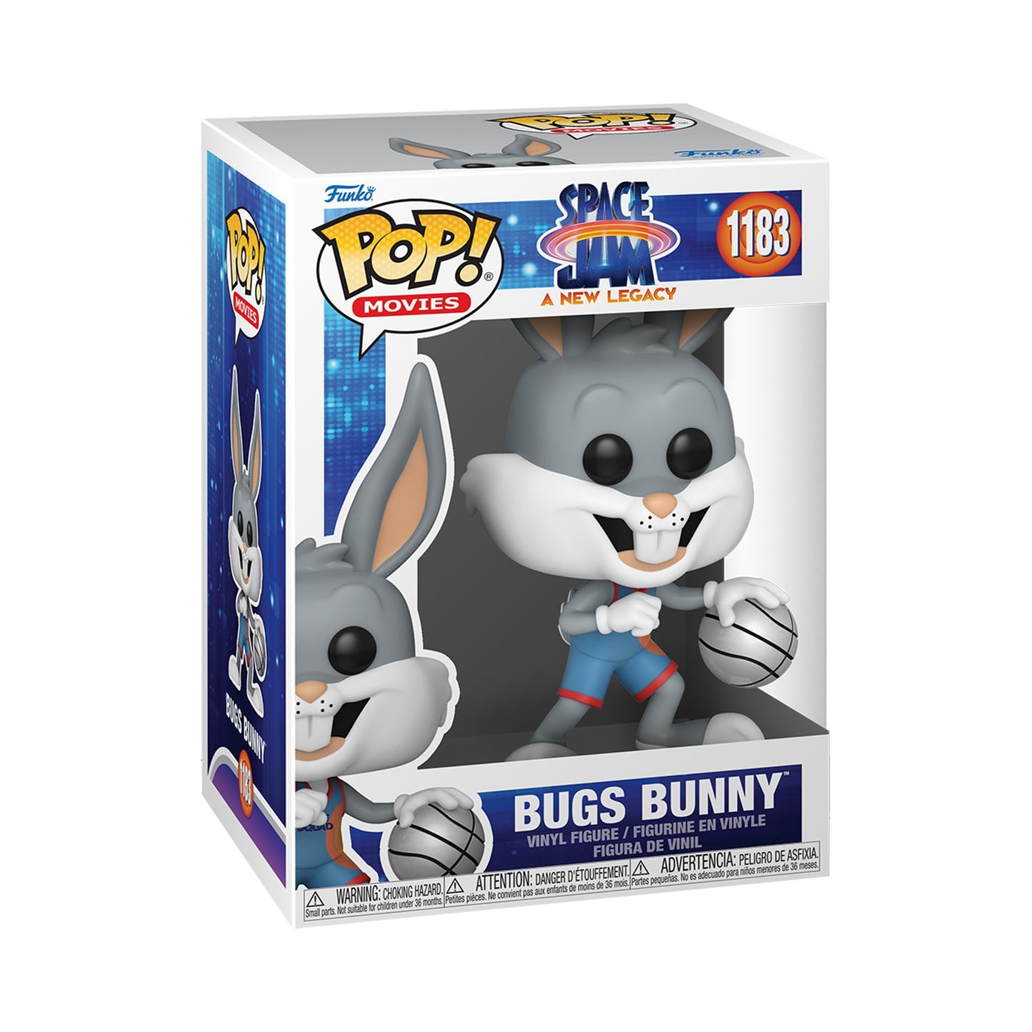 Funko Pop Vinyl Figure - Space Jam New Legacy Bugs Dribbling - Multicolor - Model 59246 - Standard Size