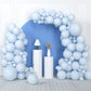 House Of Party Pastel Blue Balloons - Light Blue Balloons 5/12/18 Inch, Baby Blue Balloons Garland For Graduation, Baby Shower &