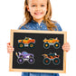 24 Sheets Monster Truck Make A Face Sticker Sheets For Kids Todders Activities, Make Your Own Stickers For Kids Birthday Party F
