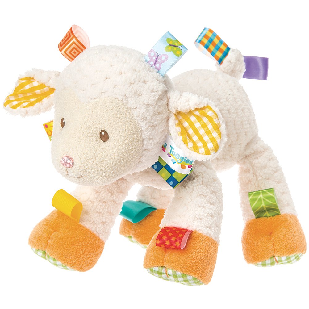 Mary Meyer Taggies Sherbet Lamb Toy - Soft Multicolour Plush, 1 Count, Model 40032, Polyester Material
