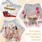 100 Pcs Link Balloon Linking Balloon Latex Linkable Balloons Connected Wedding Party Decoration (Metallic Silver, 10 Inch)