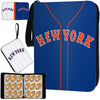 Baseball Card Binder With Sleeves 900 Pocket, New York Blue Baseball Trading Card Holder Baseball Collector Album Sports Card 3 