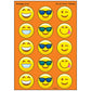 Trend Emotion Icon Cheer/Orange Stinky Stickers, Classroom Incentives, 60 Count