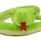 Ice King Bear Lifelike Green Snake Stuffed Animal - Plush Toy (Coiling)