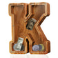 Fao Thuofyr Extra Large Wooden Piggy Bank - Piggy Bank For Kids,Piggy Bank Girls, Piggy Bank For Boys,Alphabet K Money Bank,Coin