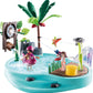 Playmobil Small Pool with Water Sprayer, Multicoloured, Plastic, One Size, Model 70610