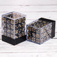 36 Pieces 12mm 6 Sided Mini Dice Set,Pearl Pattern D6 Game Dice Set,6 Sided Standard Game Dice for Board Games Dice Games Classr