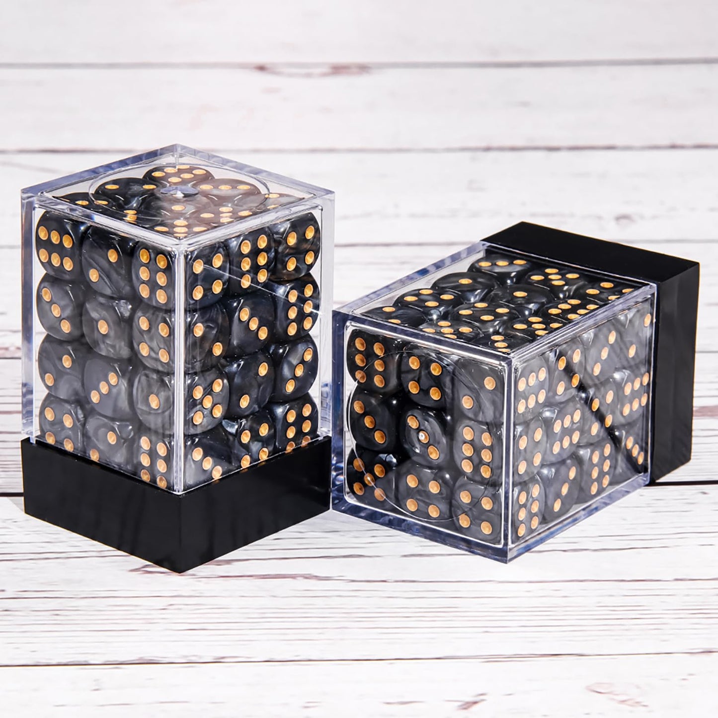 36 Pieces 12mm 6 Sided Mini Dice Set,Pearl Pattern D6 Game Dice Set,6 Sided Standard Game Dice for Board Games Dice Games Classr