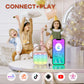 Yll Mini Karaoke Machine With 2 Wireless Microphones For Kids Adults, Portable Bluetooth Speaker Easter Gift For 3, 4, 5, 6, 7, 8, 10, 11, 12, 13, 14+ Years Old Teens Birthday For Boys Home(Black)