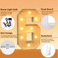 Imprsv 3Ft Light Up Numbers, Marquee Numbers For 60Th Birthday Decorations Anniversary Party Decor, Mosaic Numbers For Balloons