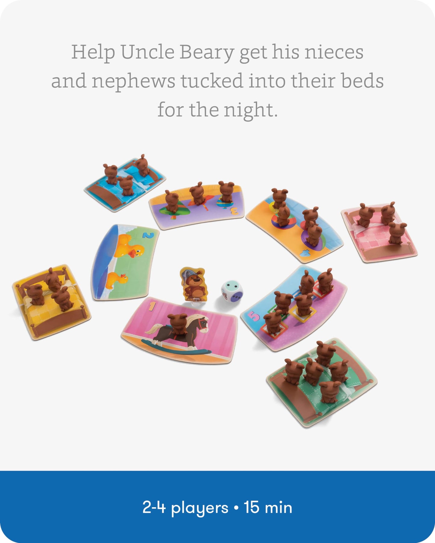 Simplyfun Uncle Bearys Bedtime - An Engaging And Educational Toddler Game - Learn To Develop Counting Skills, Focus And Self Con