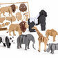 KyneteCraft 3D Animal Puzzle Kit Cards | DIY SlotTogether Animal Models | Educational STEM Craft for Kids | Kids Puzzle Toy | W
