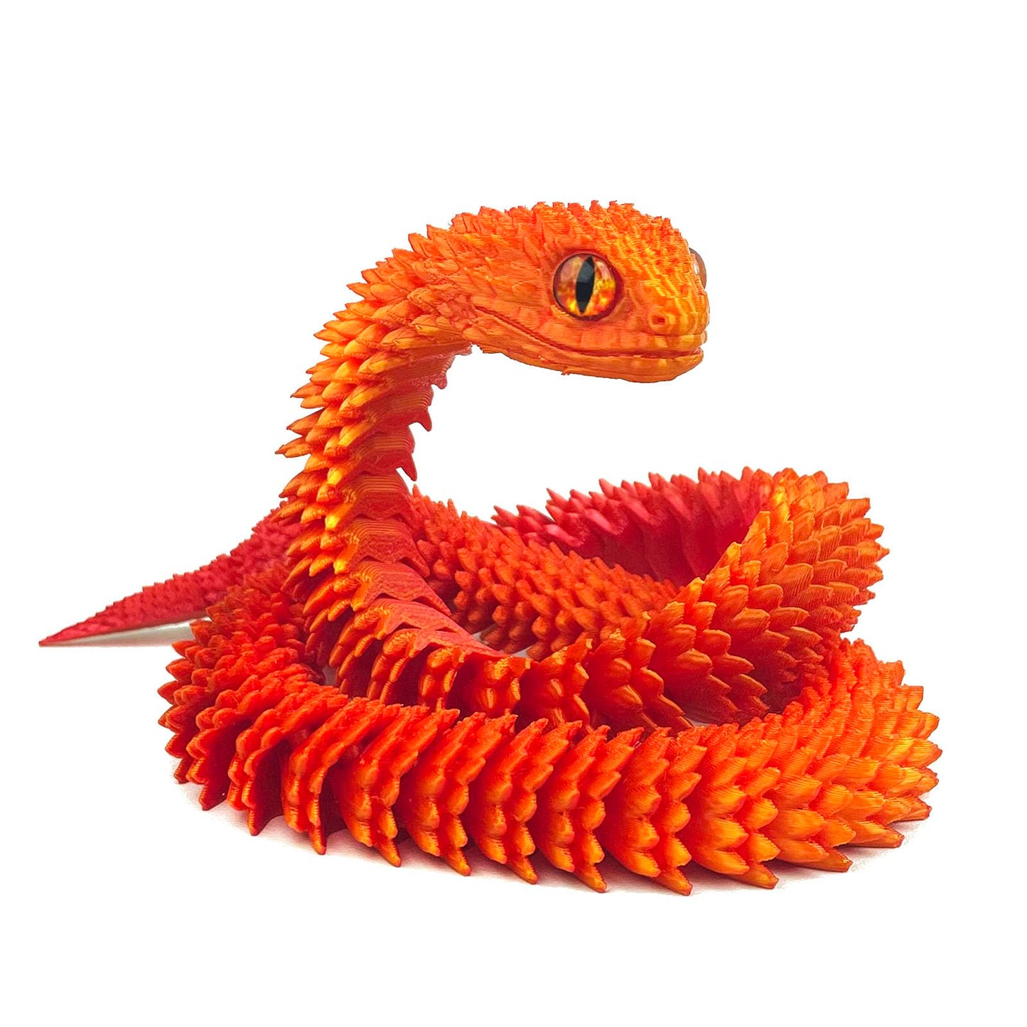 24in 3D Printed Snake Toys, Flexible 3D Printed Animal, Fidget ADHD Snake Toys, Perfect Desk Pet for Animal Collectors