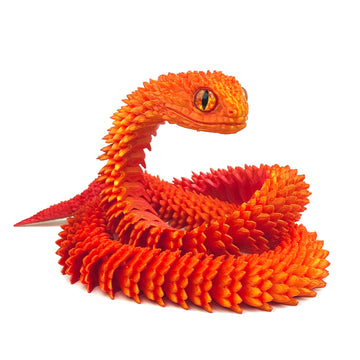 24in 3D Printed Snake Toys, Flexible 3D Printed Animal, Fidget ADHD Snake Toys, Perfect Desk Pet for Animal Collectors