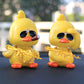 Wonuu Bobble Heads Ducks, Car Dashboard Decor Cute Yellow Shaking Head Duck Doll For Car Interior Ornament With Glasses, Necklace And Funny Accessories (Duck Cool)