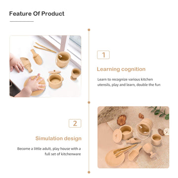 Mont Pleasant Montessori Toys Sensory Bin Toys For Toddlers Set Of 9 Wooden Waldorf Toys Wooden Scoops And Tongs For Transfer Work And Fine Motor Skills Development