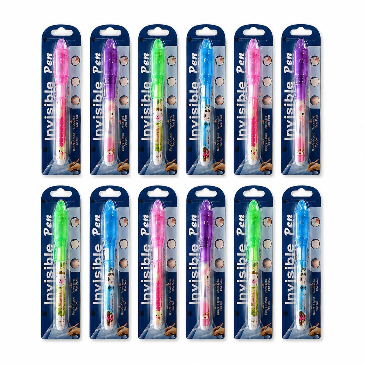Birthday Return Gift for Kids, 12 Pcs Invisible Ink Magic Pens with UV Light | Secret Message Pen, Fun Magic Toy & Party Favors 