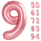 Pearlescent Pink 9 Balloon, Number Balloons 40 Inch, 9Th Giant Birthday Decorations For Girls,19Th 29Th Party Decorations Suppli