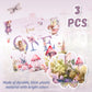 Pymurod 3Pcs Fairy First Birthday Decorations Fairy One Tablecloth Little Fairy Garden Table Cover, Fairy 1St Birthday Party Sup