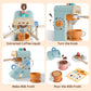 Iabedi Busy Board,Montessori Toys For 1-3 Years Old, Wooden Toddler Toys, Autism Sensory Travel Toys, Ideal Gift For 1+ Year Old