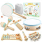 Toddler Musical Instruments-Musical Toys Wooden Montessori Toys For Toddlers 1-3 , Baby Musical Instruments With Modern Boho Xyl