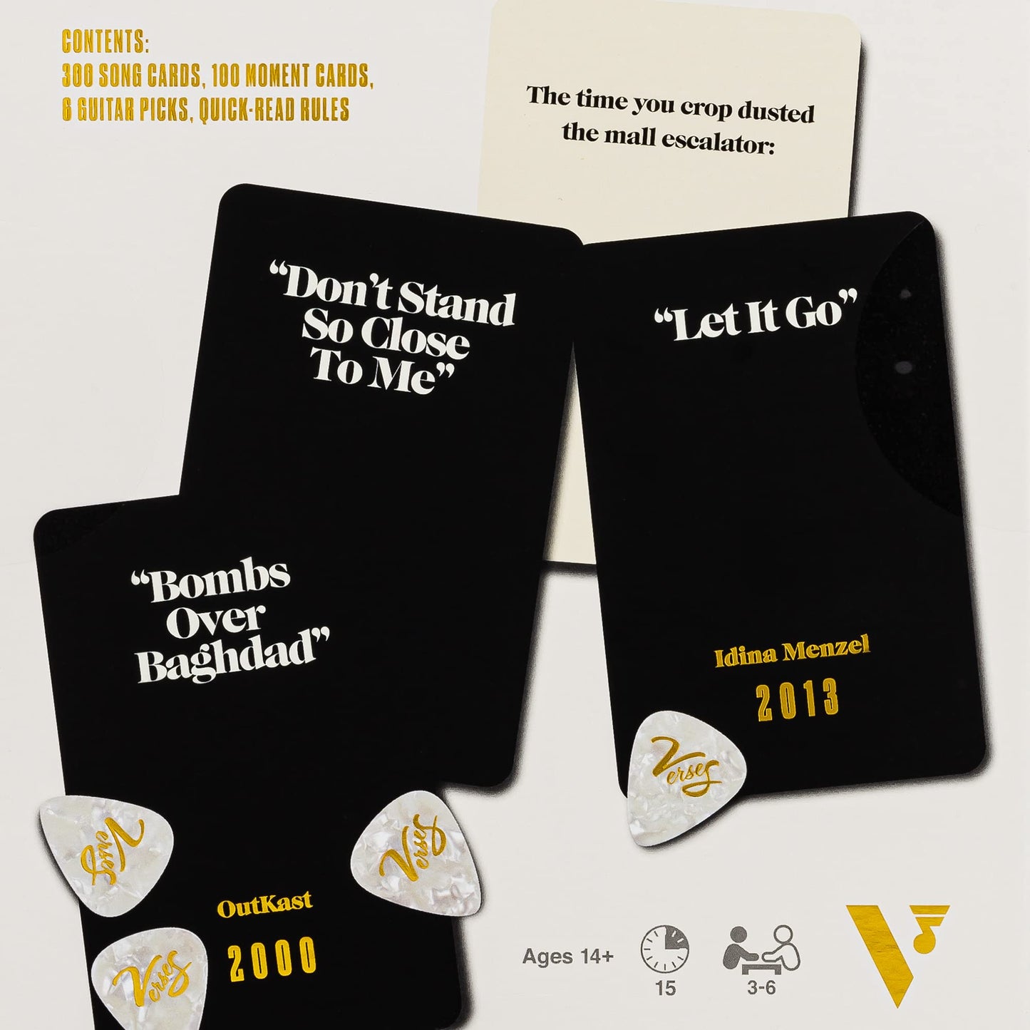Big G Creative: Verses, Perfect Songs, Petty Moments, No Singing Skills Or Music Knowledge Required, Quick And Easy To Learn Card Game, 3 To 6 Players, Ages 14 And Up