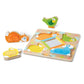 Melissa & Doug Wooden Touch and Feel Puzzle - Peek-a-Boo Pets with Mirror, Multi, Model 1898, 1 EA