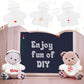 Litherr S 8-12 Inch Stuffed Animal Clothes Tshirt Sublimation Plush Bear Hoodie Perfect For Diy Your Personalization Stuffed Dol
