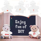 Litherr S 8-12 Inch Stuffed Animal Clothes Tshirt Sublimation Plush Bear Hoodie Perfect For Diy Your Personalization Stuffed Dol