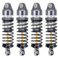Brkrc Aluminum Front Rear Shocks Absorber Rc Damper For Arrma 1/18 Granite Typhon Mojave Grom Rc Crawler Upgrade (Titanium)