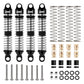 INJORA 59MM Threaded Shock Absorber Oil Damper for 1/18 RC Crawler Redcat Ascent18 Upgrade(Black Silver)