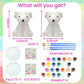 Hapmars Paint Your Own Dog Lamp Kit 2Pcs, Diy Dog Art Craft Painting Kits For Girls Boys Kid Age 4 5 6 7 8 9 10 11 12+, Art Supp