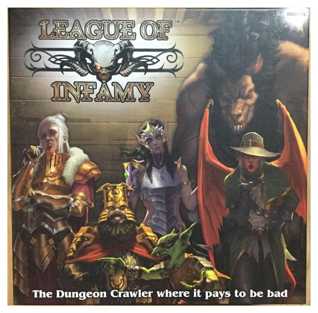 Mantic League of Infamy Master of Shadows - Small Dungeon Crawler Boardgame, Model 107840, Occasionally Cooperative